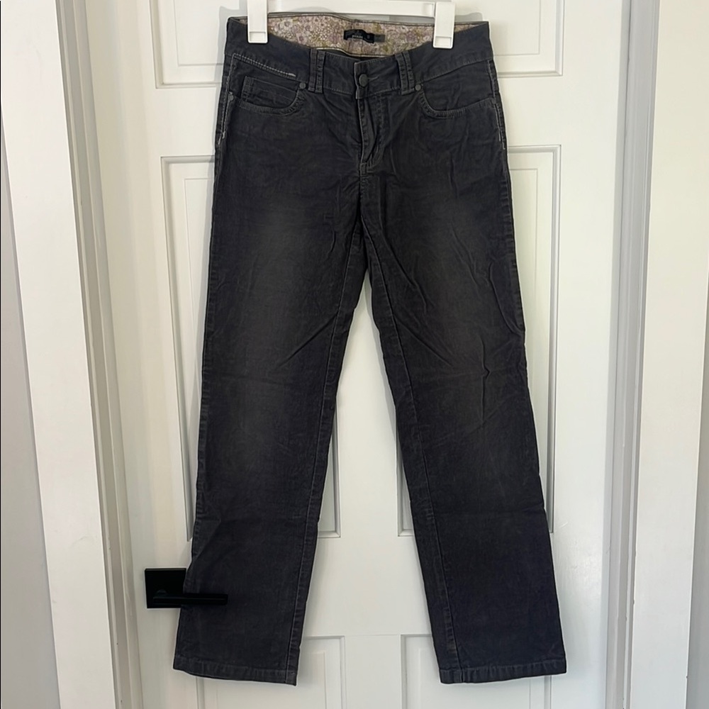 PRANA women’s grey Straight-Leg corduroy pants